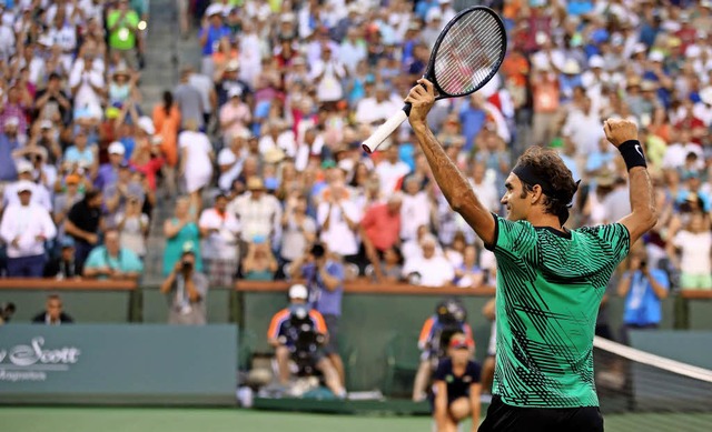 &#8222;Ich habe den absoluten Druck au..., sagte Roger Federer nach dem Match.   | Foto: AFP