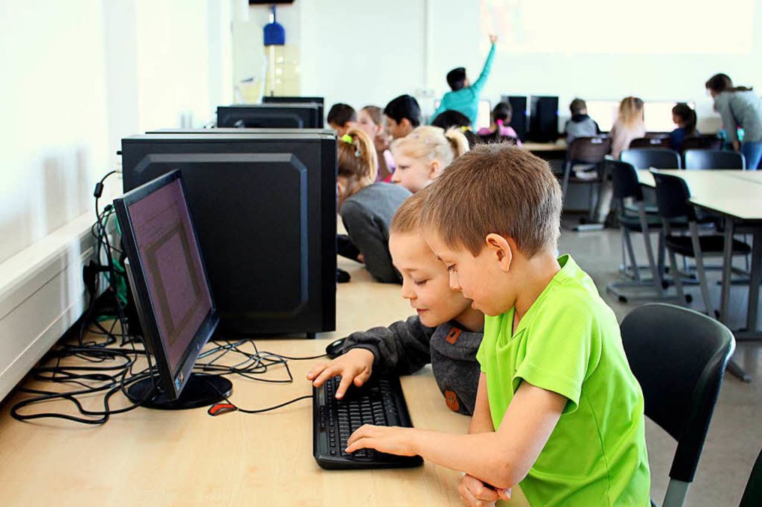 Die Kinder der Grundschule Fahrnau sind digitale Vorreiter.  | Foto: Picasa