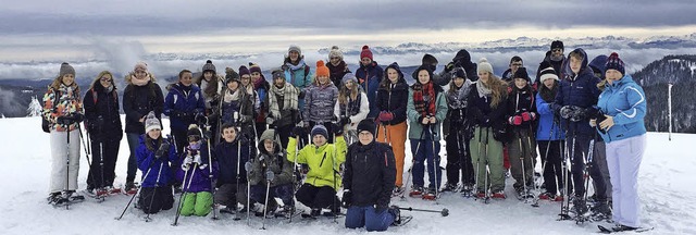 Eine Schneeschuhwanderung im Feldbergg...tnern an der Realschule zu Gast waren.  | Foto: Privat