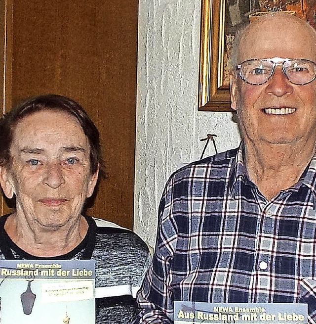 Martha und Kurt Reiss freuen sich scho...ontag in der Rickenbacher Pfarrkirche.  | Foto: Wolfgang Adam