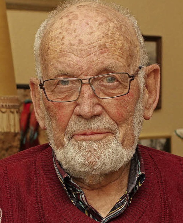 Der 84-jhrige Ekkehard Kllner feiert  am Sonntag seine Gnadenkonfirmation.   | Foto: Gnter Hammer