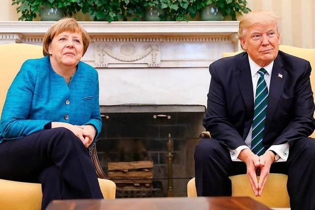 Fotos: So lief das Treffen von Merkel und Trump in Washington ab