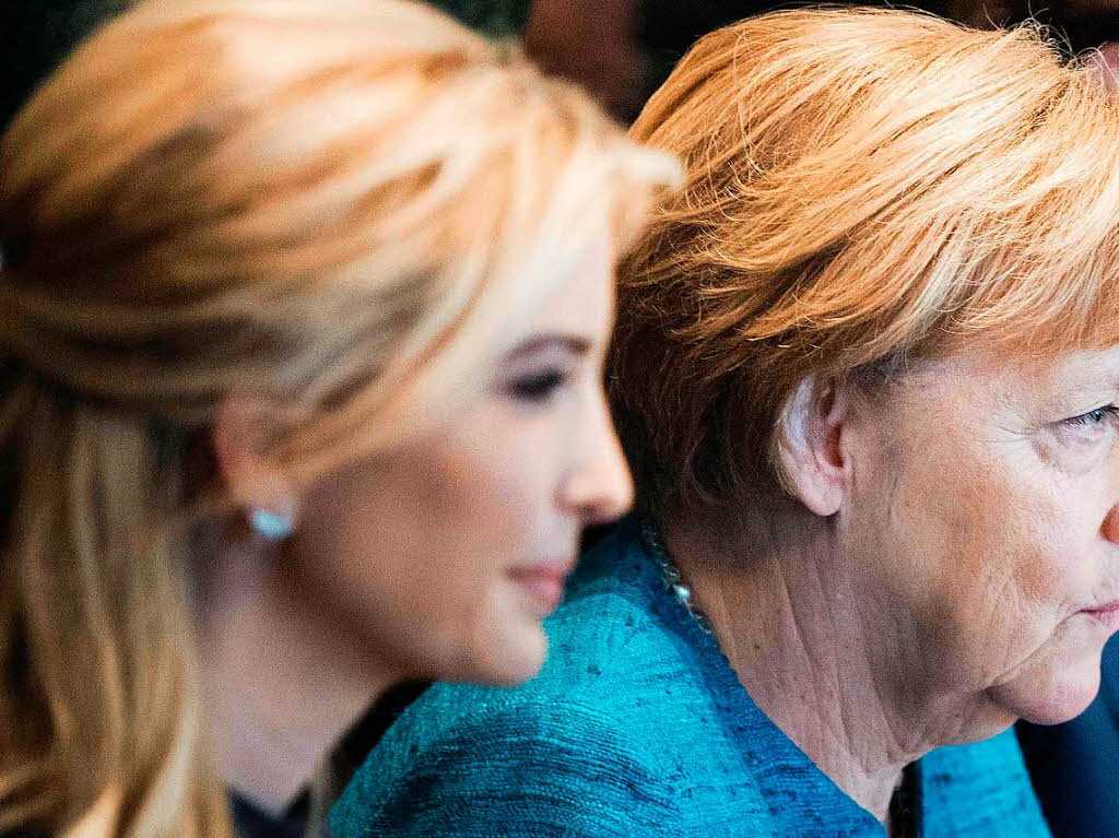 Angela Merkel und Ivanka Trump.