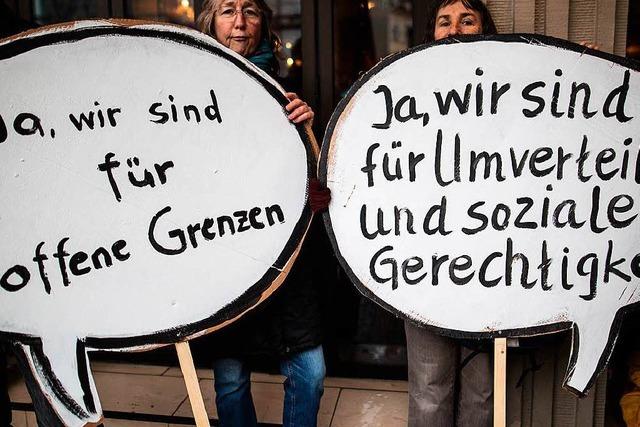 Friedlicher Protest gegen die Politik der G20 in Baden-Baden