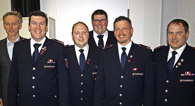 Brgermeister Michael Wilke, Markus K...eister Stephan Schepperle (von links)   | Foto: Paul Schleer