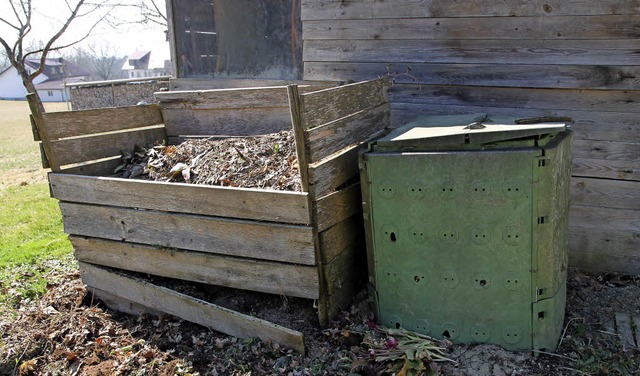 Keinen Spa mehr am eigenen Komposthau...er braunen Biotonne entsorgt werden.    | Foto: Dinort