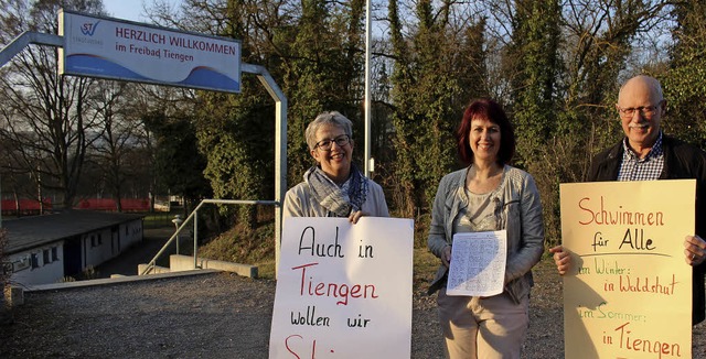 Auch in Tiengen werden jetzt fleiig U...r, Vanessa Balke und Matthias Werner.   | Foto: Klatt-D&#8217;Souza