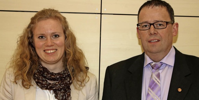 Markus Blle bleibt Vorsitzender der B... Jugendleiterin bleibt Hannah Lffler.  | Foto: Martha Weishaar