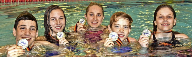 <BZ-FotoAnlauf>Schwimmen:</BZ-FotoAnla... fr Jahrgangsbestleistungen belohnt.   | Foto: Vollmar