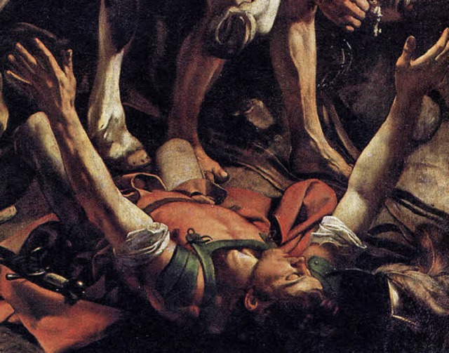 Dramatisch: Caravaggios &#8222;Bekehrung des Saulus&#8220;, Ausschnitt (1600/01)  | Foto: Repro: BZ