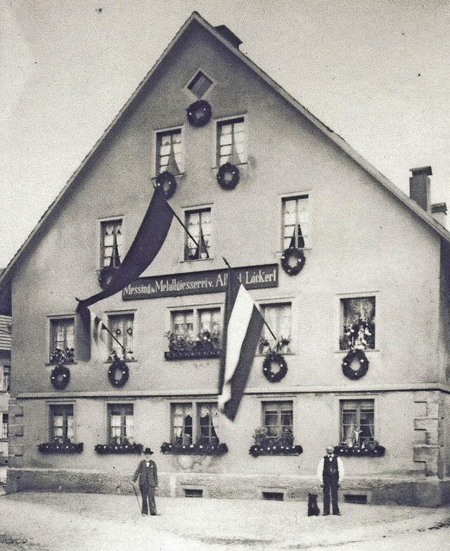 Die  Glockengieerei Lickert um das Jahr 1900.  | Foto: Archiv Dilli, Kenzingen
