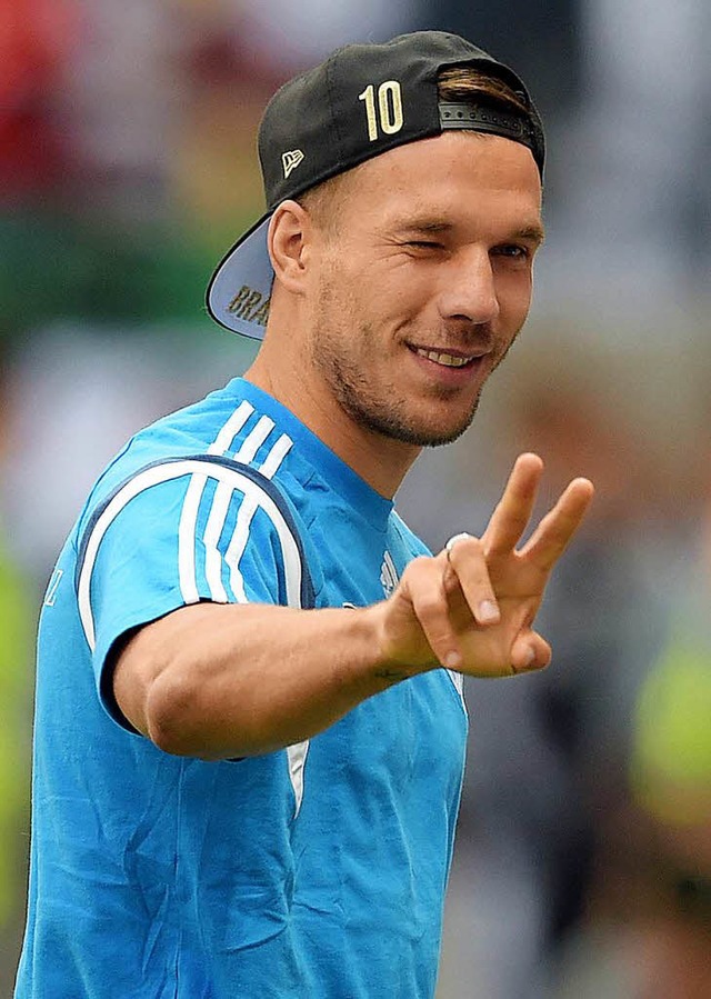 Nach 130 Auftritten im Nationalteam ist Schluss: Lukas Podolski   | Foto: dpa