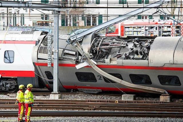 Zug entgleist in Luzern – vier Verletzte