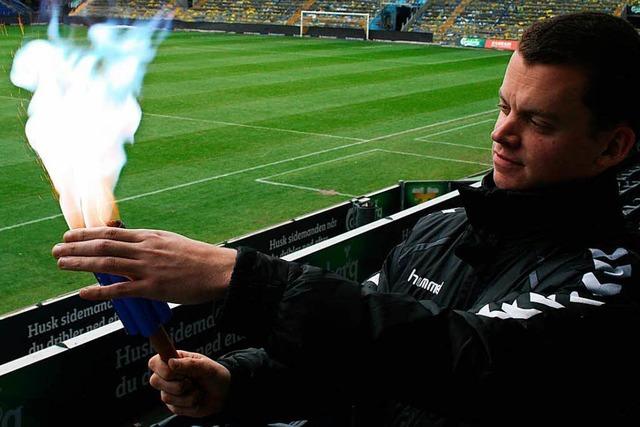 Dänischer Fußballverein testet harmlosere Pyrotechnik