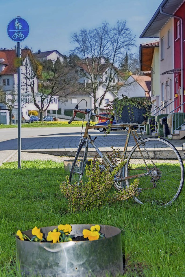 Radleridylle an der Otto-Stoelcker-Str... aber mehr mit dem flieenden Verkehr.  | Foto: Olaf Michel