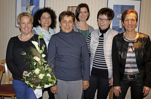 Das neue Vorstandsteam(von links): Die...h,  Schriftfhrerin Priska Grnecker.   | Foto: Karin Heiss