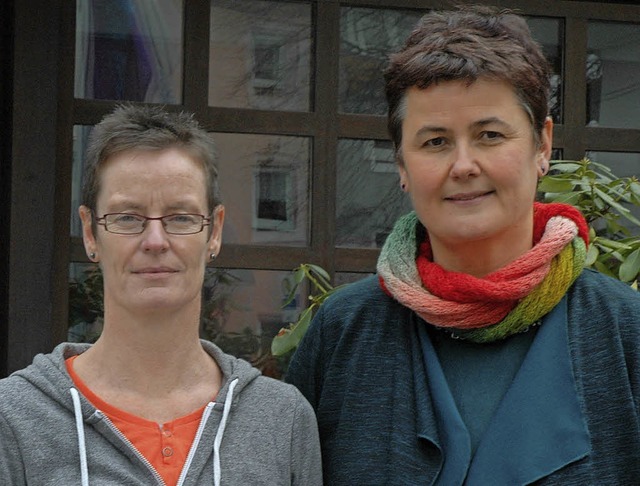 Marion Kerkmann und Sibylle Zeiser stehen Schwangeren zur Seite.   | Foto: Ounas-Krusel