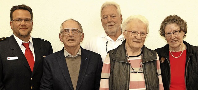 Geehrt wurden beim DRK ORtsverband fr... Fiedler, Irma Schmidt und Erna Zaube.  | Foto: Markus Zimmermann