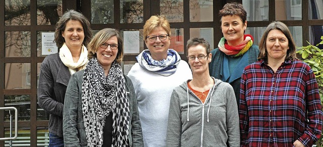 Claudia Kaltenbach, Karin Racke, Ute F...ot fr Schwangere und junge Familien.   | Foto: Regine Ounas-Krusel