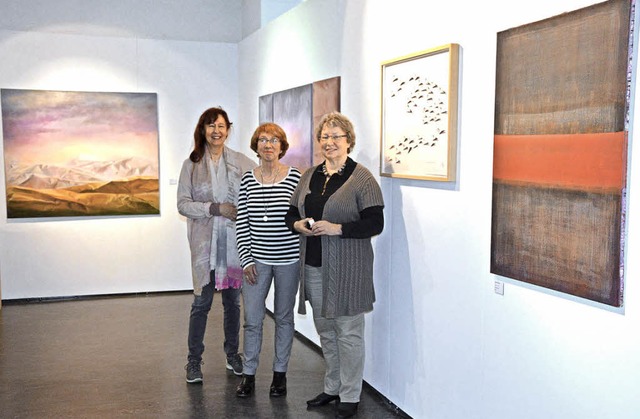 Gabriele Menzer, Hanna Benndorf und Sigrid Schaub   | Foto: Barbara Ruda