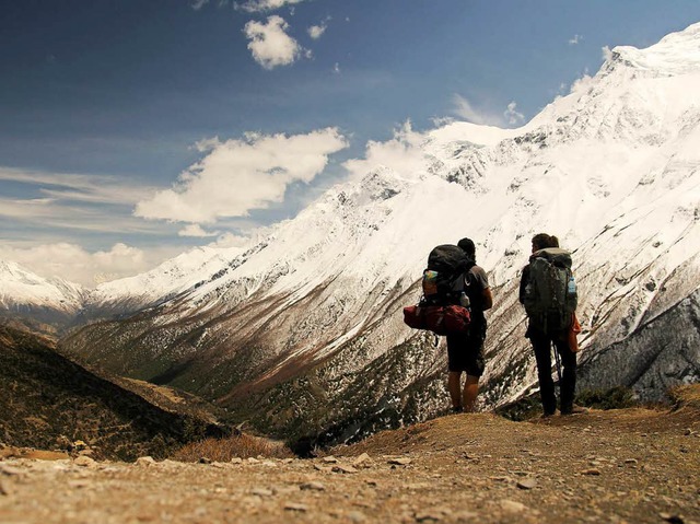 Unterwegs im Himalaya, Nepal, im Mai 2014.  | Foto: Gwen Weisser