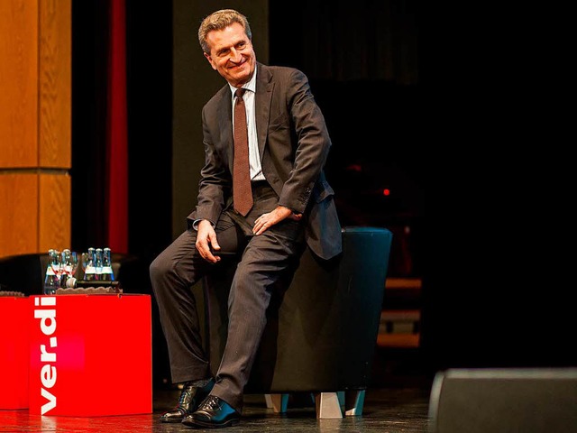 &#8222;Wehe, du sagst etwas Anstiges&#8220;: Gnther Oettinger   | Foto: dpa