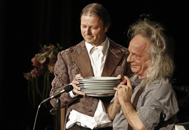 Bei Gogol und Mx gehen auch mal Teller zu Bruch.   | Foto: Heidi Fssel