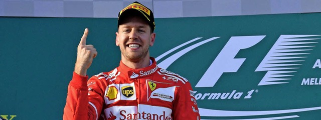 Schaut her, ich kann&#8217;s noch: Seb...n Vettel nach seinem Sieg in Montreal   | Foto: AFP