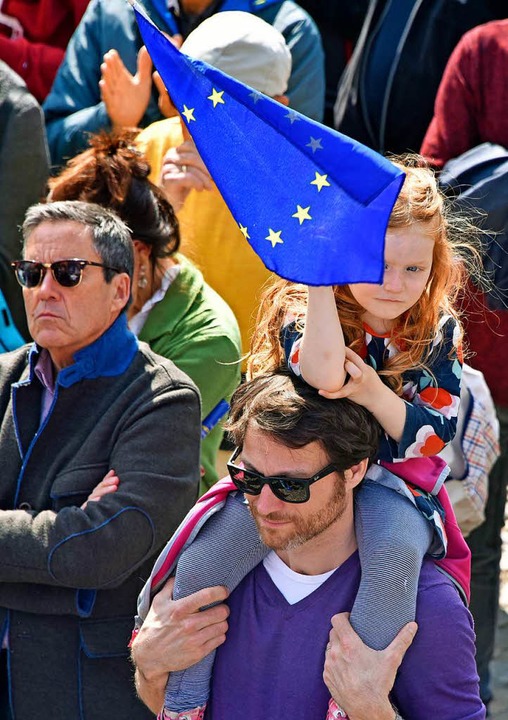 &#8222;Pulse of Europe&#8220; in Freiburg auf dem Augustinerplatz  | Foto: Michael Bamberger