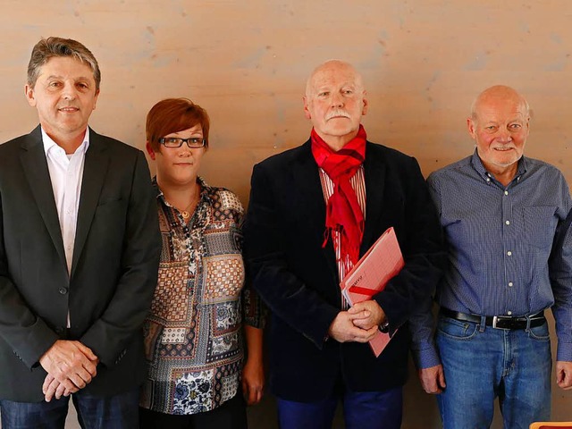 IG Ortskern Steinen: Thilo Khler, Nic...pper, Ulrich Geiger und Ulrich Strbe  | Foto: Robert Bergmann