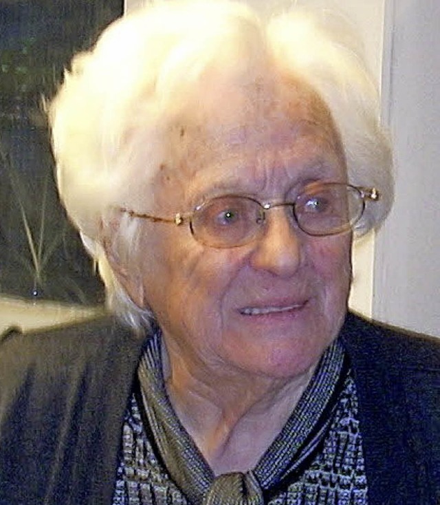 Maria Saar wird 95 Jahre alt.  | Foto: Reiner Merz