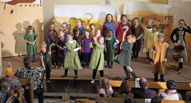 Ein Kindermusical rund ums Fremdsein p... am Freitag und Samstag in der Kirche.  | Foto: Ruth Seitz