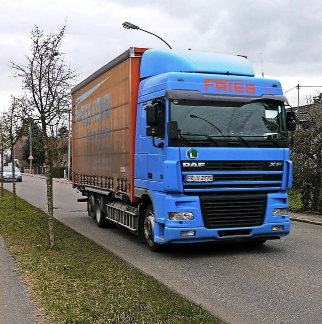 Lastwagen in Zienken   | Foto: ad