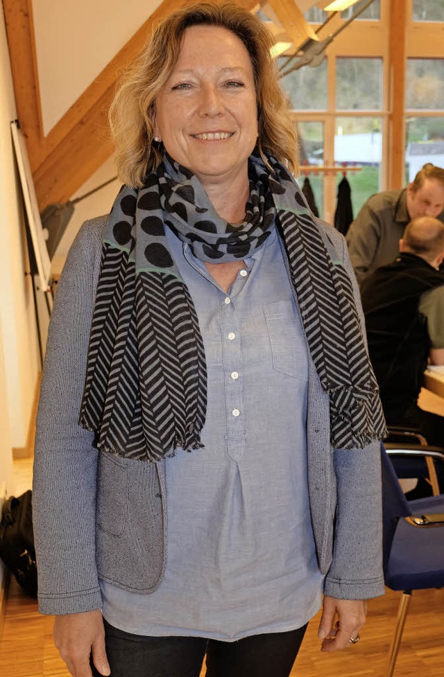 Brgermeisterin Isolde Schfer (54) ka...r  Wahl des Sthlinger Brgermeisters.  | Foto: Dietmar Noeske