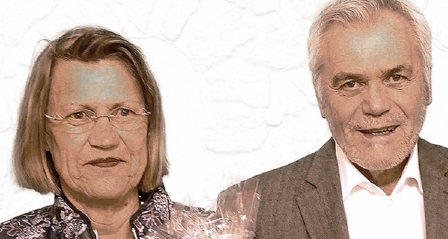 Gisela Buchholz und Dieter Stark wurden fr 40 Jahre Mitgliedschaft geehrt.   | Foto: S. Barthmes