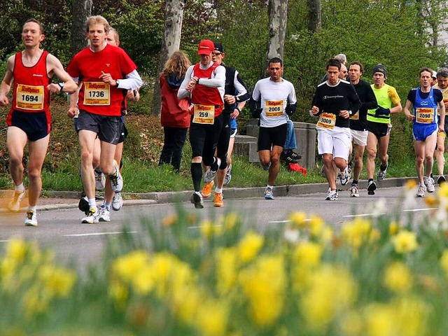 Der Freiburg-Marathon als Wohlfhloase...e, frische Blumen, meist tolles Wetter  | Foto: Patrick Seeger