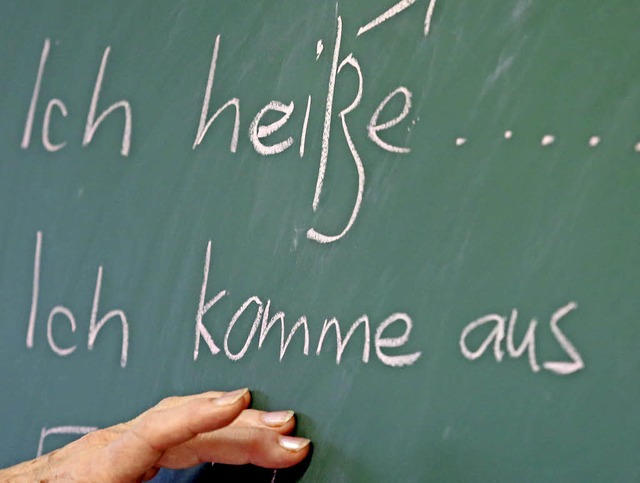Deutsch zu lernen, ist der wichtigste ...rf nicht der einzige Schritt bleiben.   | Foto: dpa