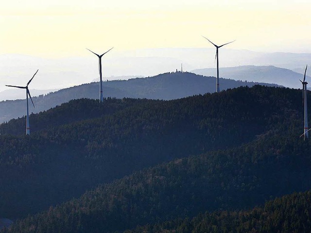 Die Windrder am Rohrenkopf bei Schopfheim  | Foto: Erich Meyer