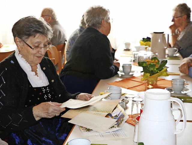 Kaffeeplausch mit Patenbriefen zur Konfirmation  im Gemeindehaus Keppenbach.  | Foto: Privat