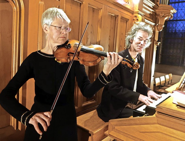 Ein besonderes Hrerlebnis mit Raritt...sik in der evangelischen Stadtkirche.   | Foto: Roswitha Frey