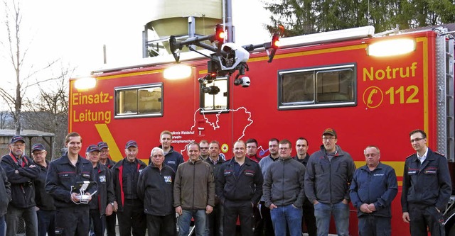 ber den Nutzen einer Drohne bei einem... Herrischried, Rickenbach und Grwihl.  | Foto: Feuerwehr Herrischried