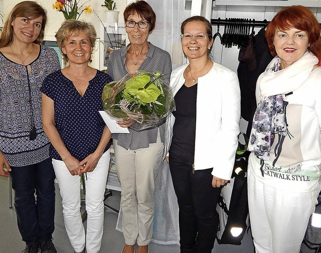 Von links: Stefanie Franosz, Heidi Kud...rin Diana Stcker und Cornelia Rsner   | Foto: Claudia Gempp