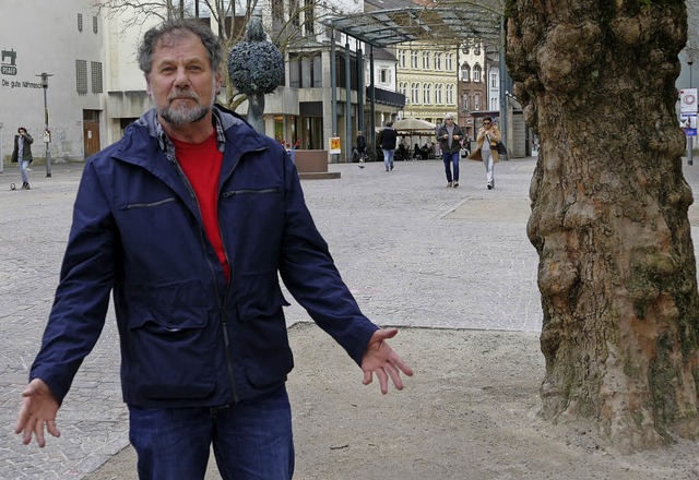 Er hat viele Spuren im Lrracher Stadt... im Rathaus geht er in den Ruhestand.   | Foto: Peter Gerigk