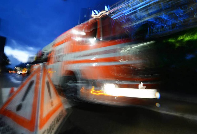 Die Feuerwehr Mahlberg und der Rettungsdienst waren im Einsatz.  | Foto: dpa