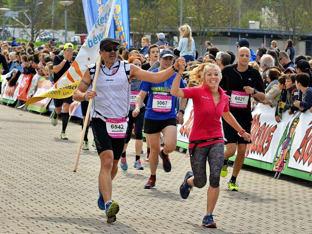 Impressionen vom 14. Freiburg-Marathon am 2. April 2017