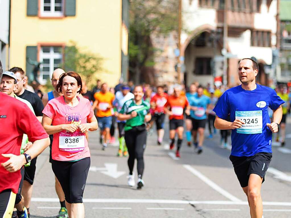 Impressionen vom 14. Freiburg-Marathon am 2. April 2017