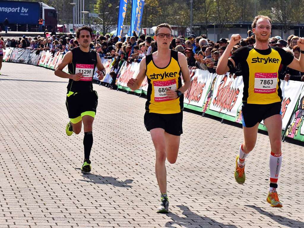 Impressionen vom 14. Freiburg-Marathon am 2. April 2017