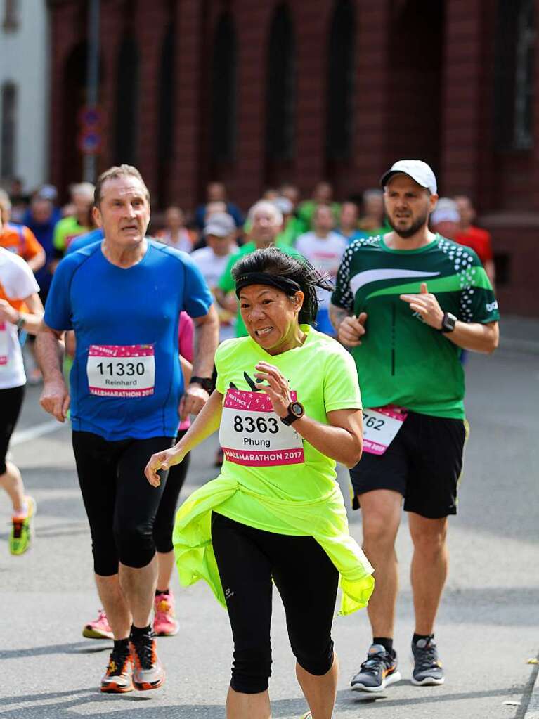 Impressionen vom 14. Freiburg-Marathon am 2. April 2017