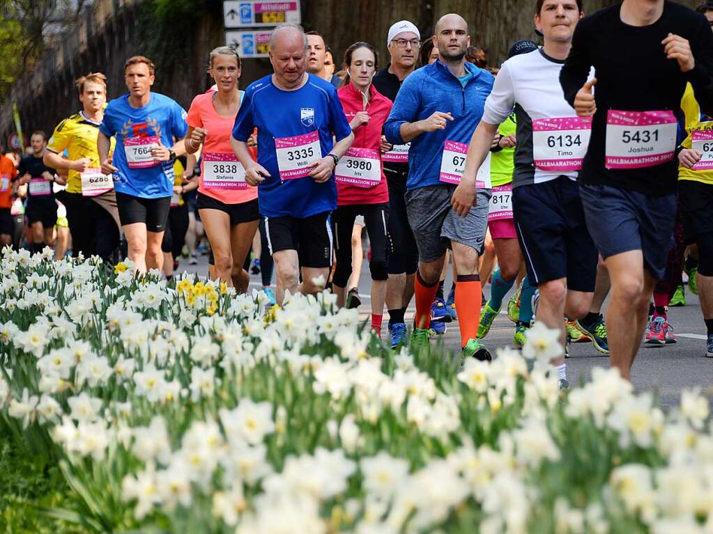 Impressionen vom 14. Freiburg-Marathon am 2. April 2017