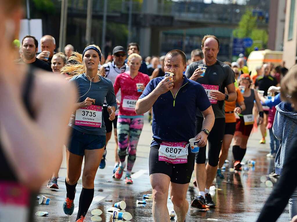 Impressionen vom 14. Freiburg-Marathon am 2. April 2017